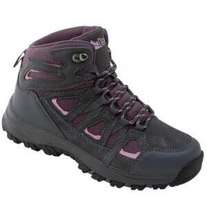 Denali Vesper Hiking Boots Girls 4 Gray Purple Pink Suede Mesh Lace Up NY1174A